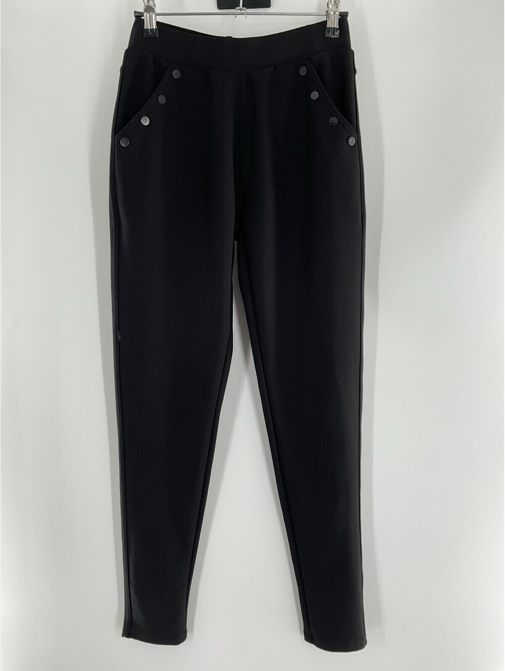 Inderno Women’s S/M Black Tapered Dress Pants 038